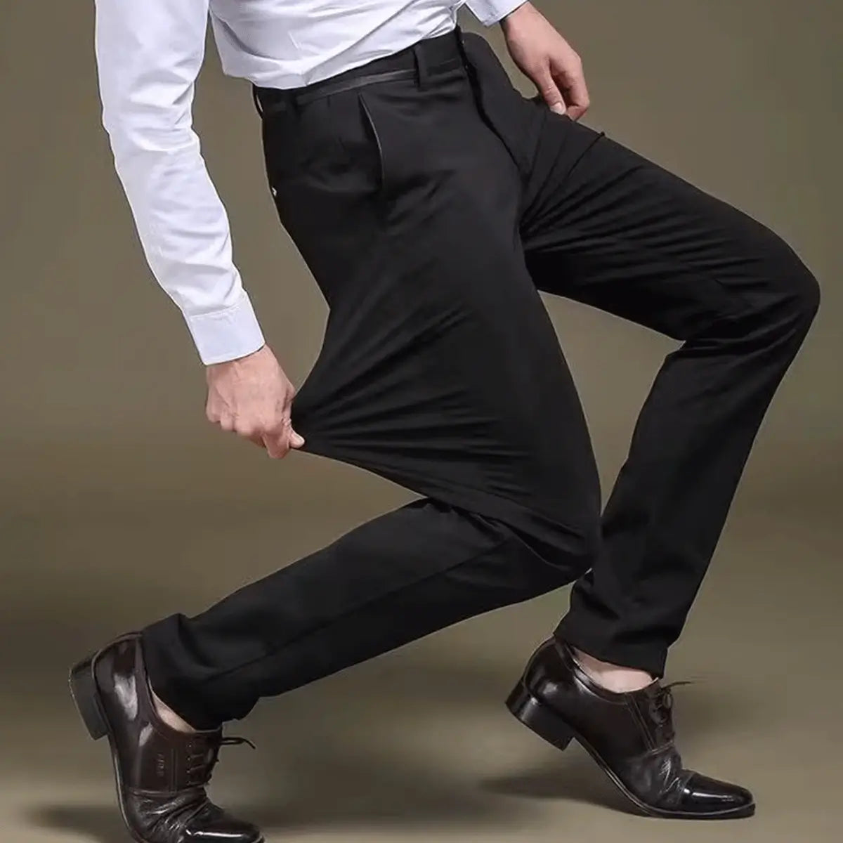 Luffy® Stretchy Social Trousers (+ Free Leather Belt)